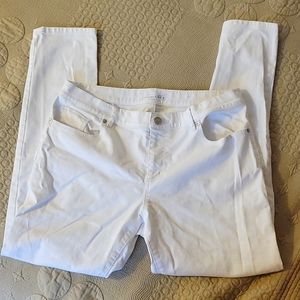 Ann Taylor Loft bright white jeans Size 10